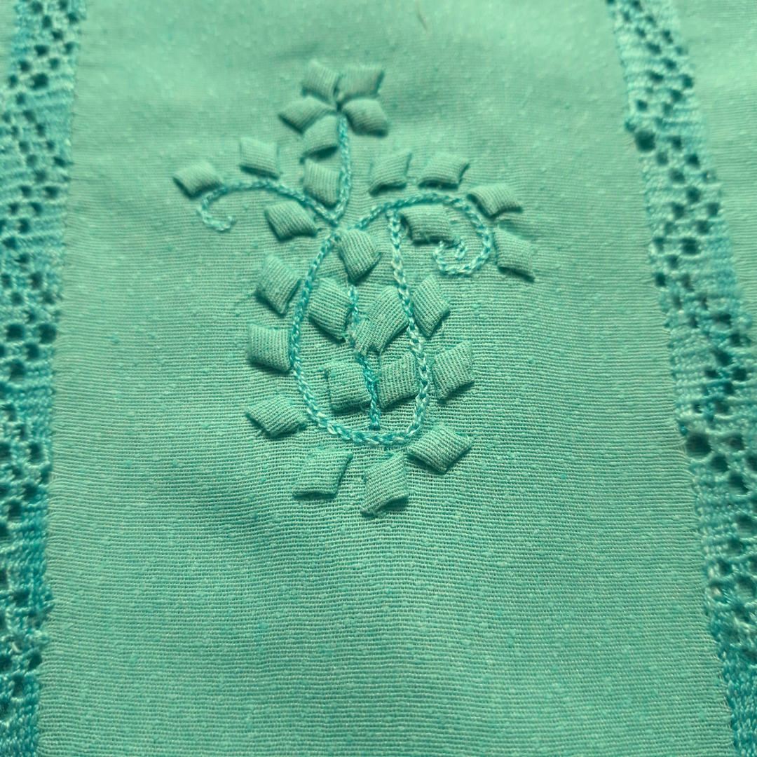 albaas | Tarkashi Applique on Karandi Shirt's Front and Sleeves with Matching Plain Trousers - Unstitched 2PC Suit | AKTAST-36557-LIGHT TURQUOISE