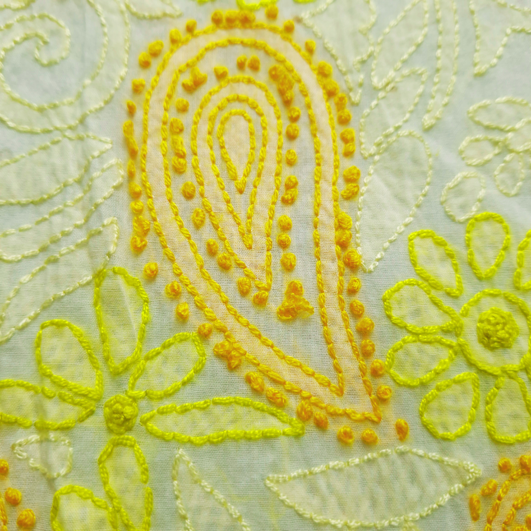 albaas | Shadow Chikankari on Soft Lawn Shirt's Front and Sleeves with Dupatta Sprayed with Motifs - Unstitched 2PC Suit | ALSSD-36550-A-WHITE