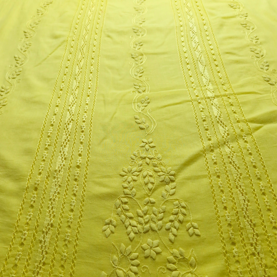 albaas | Tarkashi Applique on Lawn Shirt's Front and Sleeves Unstitched 1PC | ALTAS-36558-LEMON