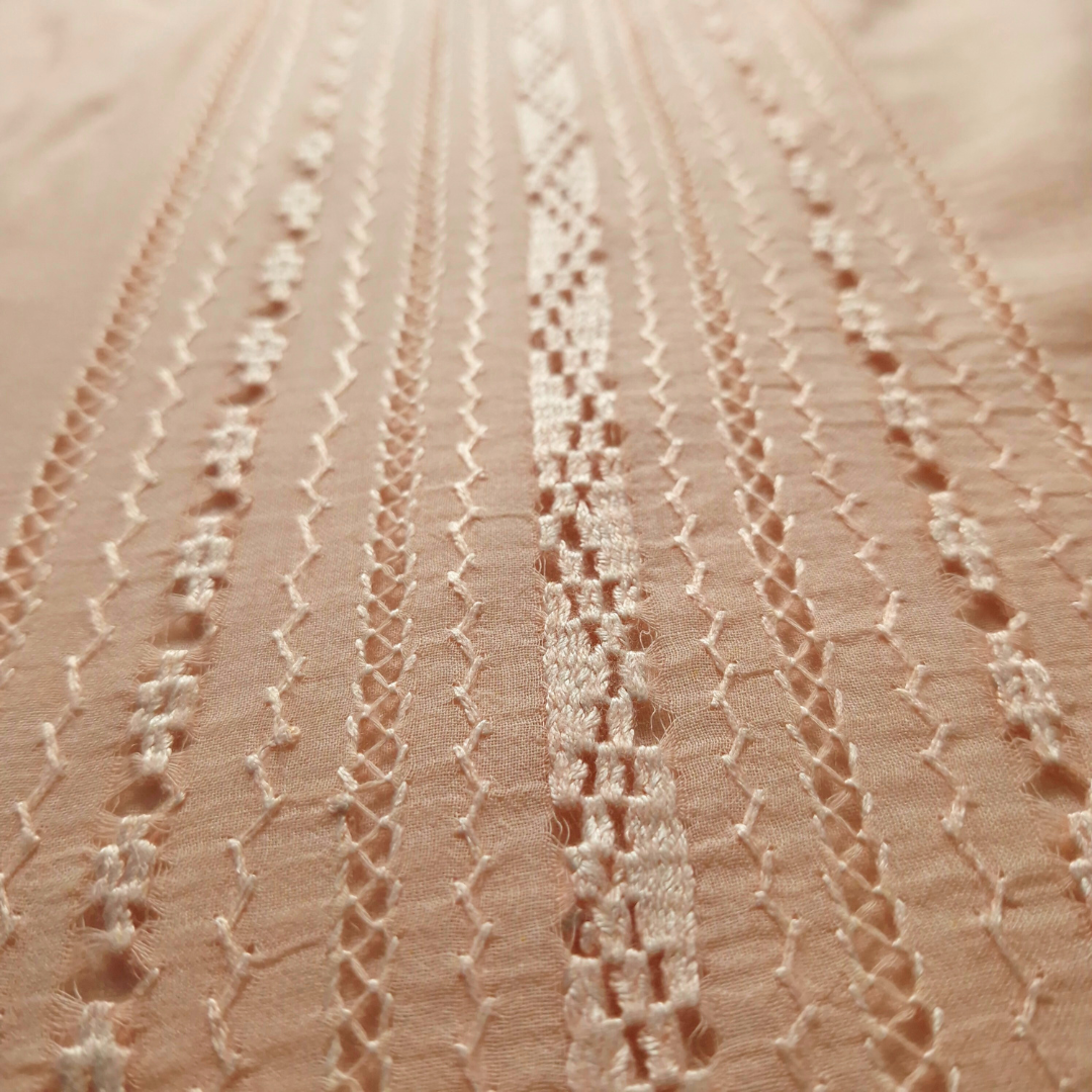 albaas | Tarkashi Applique on Lawn Shirt's Front and Sleeves Unstitched 1PC | ALTAS-36558-PEACH