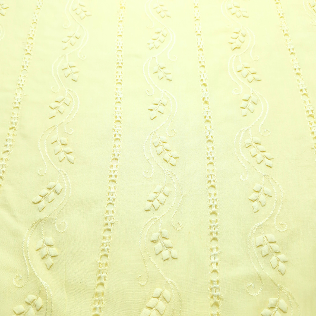 albaas | Tarkashi Applique on Lawn Shirt's Front and Sleeves Unstitched 1PC | ALTAS-36559-BABY YELLOW