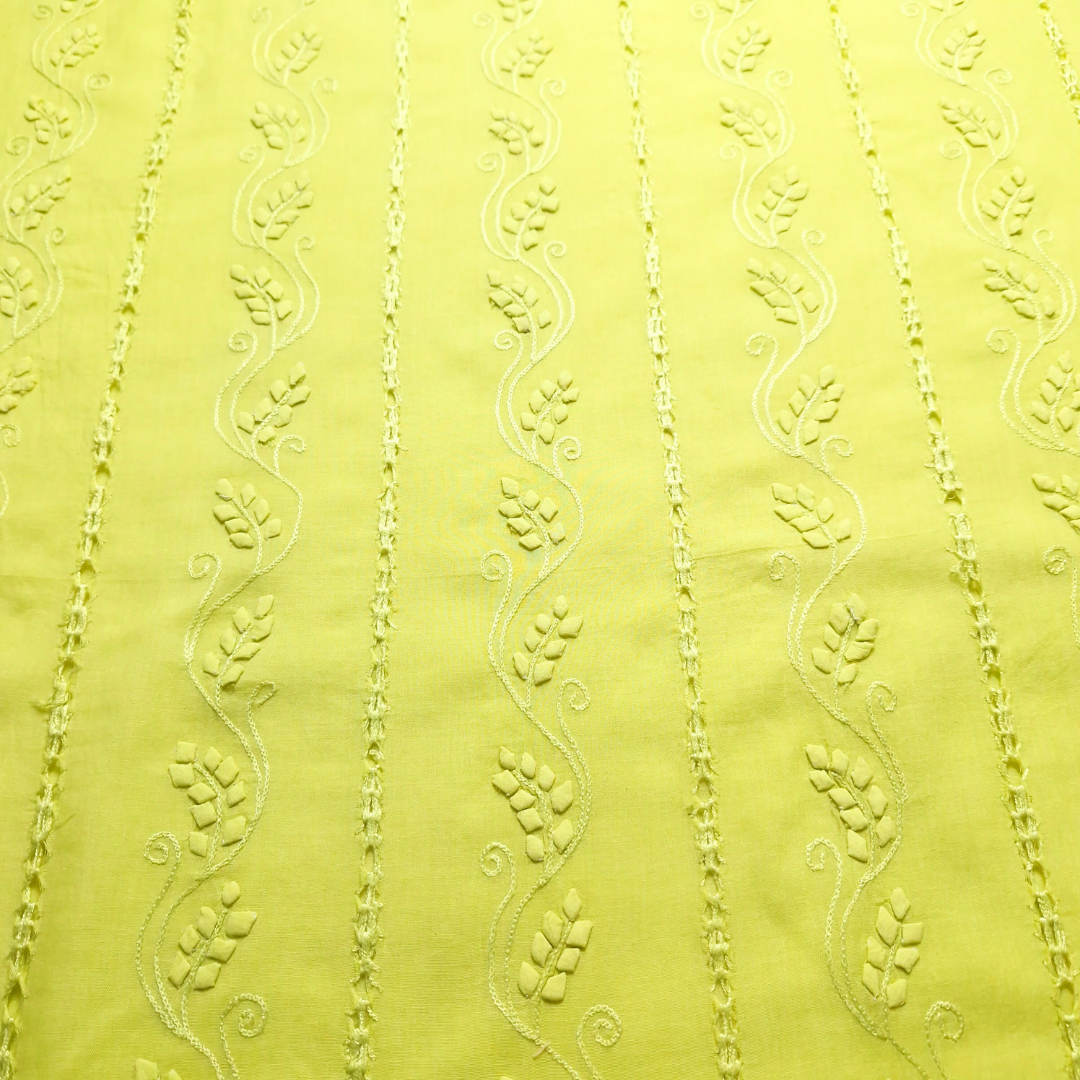 albaas | Tarkashi Applique on Lawn Shirt's Front and Sleeves Unstitched 1PC | ALTAS-36559-PALE GRASS