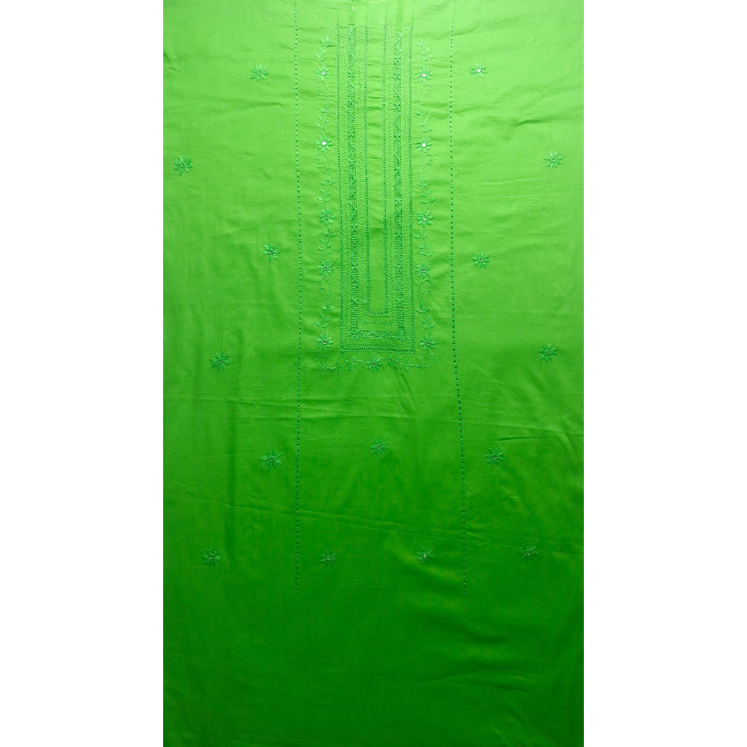 albaas | Minimal Tarkashi on Lawn Shirt's Front and Sleeves Unstitched 1PC | ALTRSS-N3-PARROT GREEN