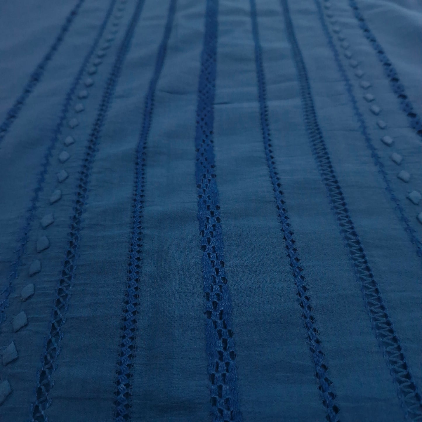 albaas | Tarkashi Applique on Lawn Shirt's Front and Sleeves Unstitched 1PC | ATALS-36534-BLUE