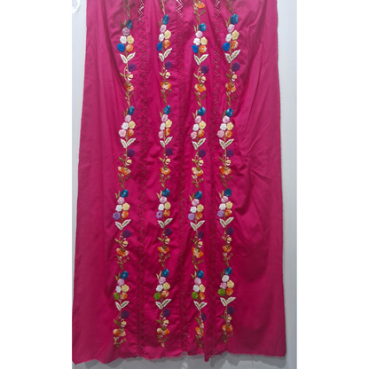 albaas | Tarkashi Parsi Gara on Lawn Shirt with Plain Trousers - Unstitched 2PC   | ALTPGST-S2-DEBIAN RED