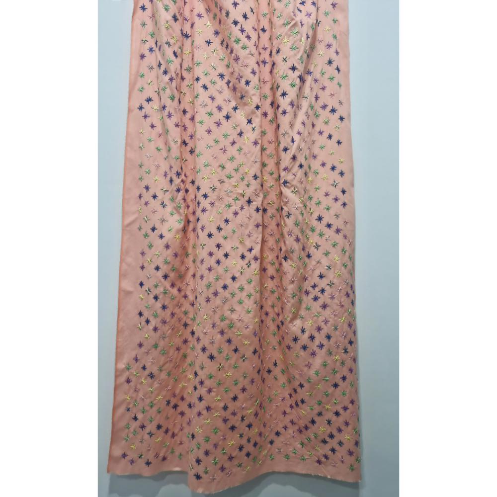 albaas | Chinese Craft on Lawn Shirt with Plain Trousers - Unstitched 2PC   | ALRSST-SID1-DEEP PEACH
