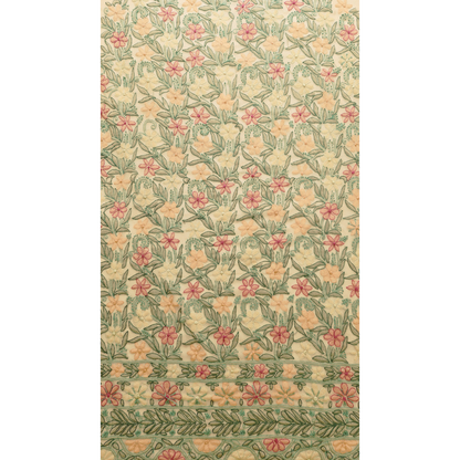 albaas | Shadow Chikankari on Soft Chiffon Shirt's Front and Sleeves with Dupatta Sprayed with Motifs - Unstitched 2PC Suit   | AKCSSD-36550-E-ORANGE