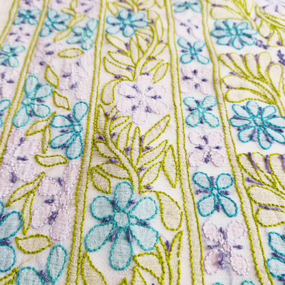 albaas | Shadow Chikankari on Soft Chiffon Shirt's Front and Sleeves with Dupatta Sprayed with Motifs - Unstitched 2PC Suit   | AKCSSD-36550-F-OLIVE GREEN