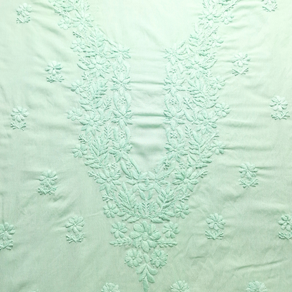 albaas | Lucknavi Chikankari on Karandi Lawn Shirt's Front and Sleeves with Dupatta Sprayed with Motifs - Unstitched 2PC Suit   | AKLCSD-36703-WATERSPOUT