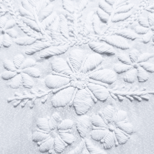 albaas | Lucknavi Chikankari on Karandi Lawn Shirt's Front and Sleeves with Dupatta Sprayed with Motifs - Unstitched 2PC Suit   | AKLCSD-36703-WHITE