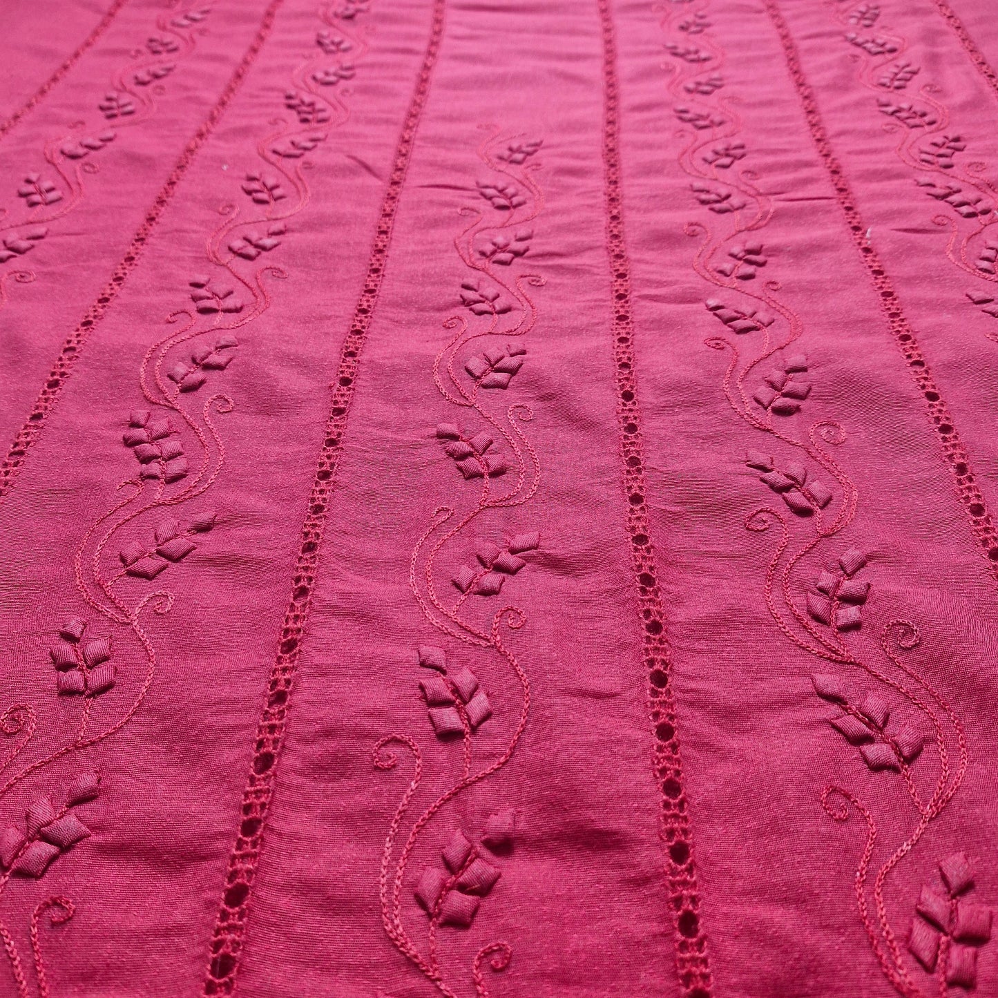 albaas | Tarkashi Applique on Karandi Shirt's Front and Sleeves with Matching Plain Trousers - Unstitched 2PC Suit   | AKTAST-36552-SHIRAZ