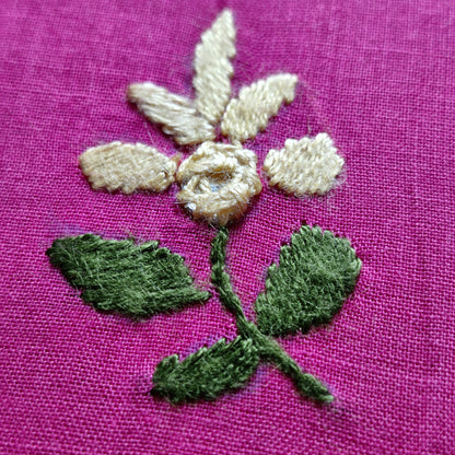 albaas | Filling Stitch on Cotton Lawn Shirt's Front Back and Sleeves Unstitched 1PC   | ALFSIS-MAGENTA