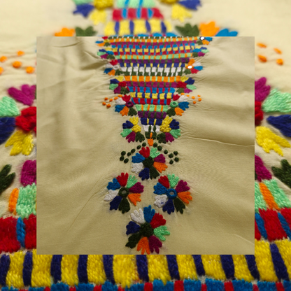 albaas | Thread Mirror Work on Cotton Lawn Shirt Unstitched 1PC   | ALFSMS-36704-BABY YELLOW