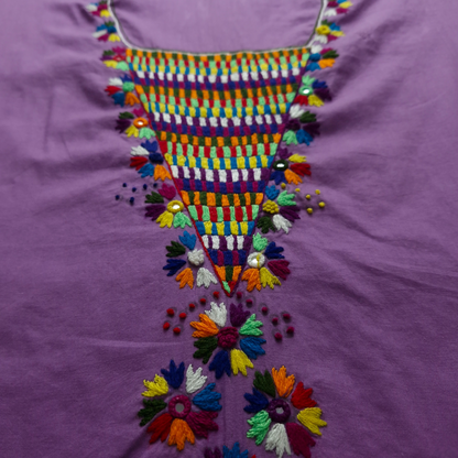 albaas | Thread Mirror Work on Cotton Lawn Shirt Unstitched 1PC   | ALFSMS-36704-RICH LILAC