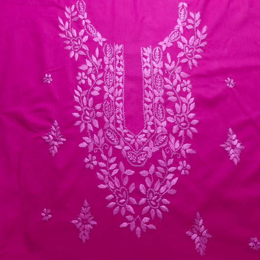 albaas | Thread Mirror Work on Cotton Lawn Shirt Unstitched 1PC   | ALFSS-36701-DEBIAN RED2