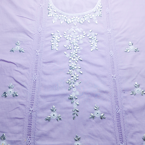albaas | Tarkashi Gota Applique Premium Lawn Shirt Unstitched 1PC   | ALPremium1-PURPLE