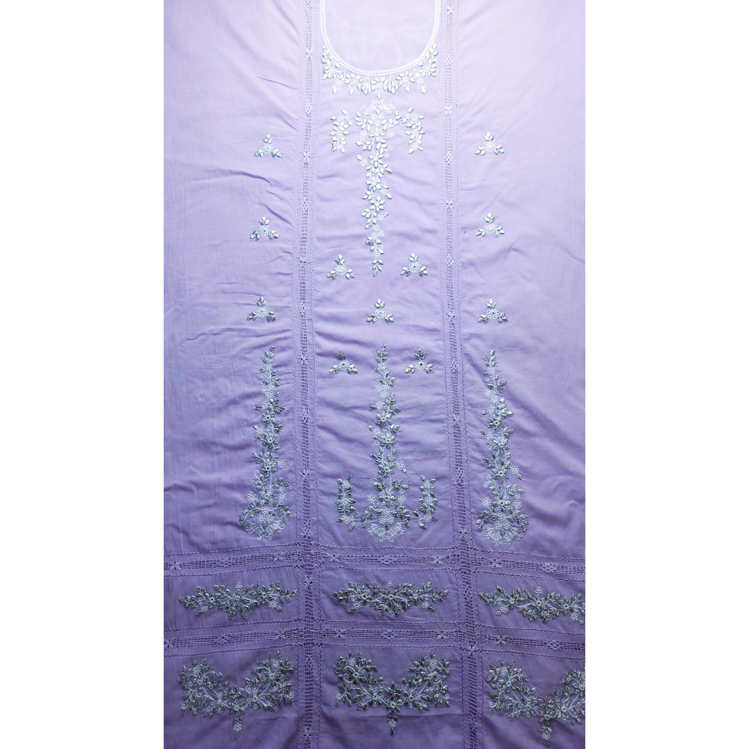 albaas | Tarkashi Gota Applique Premium Lawn Shirt Unstitched 1PC   | ALPremium1-PURPLE