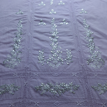 albaas | Tarkashi Gota Applique Premium Lawn Shirt Unstitched 1PC   | ALPremium1-PURPLE