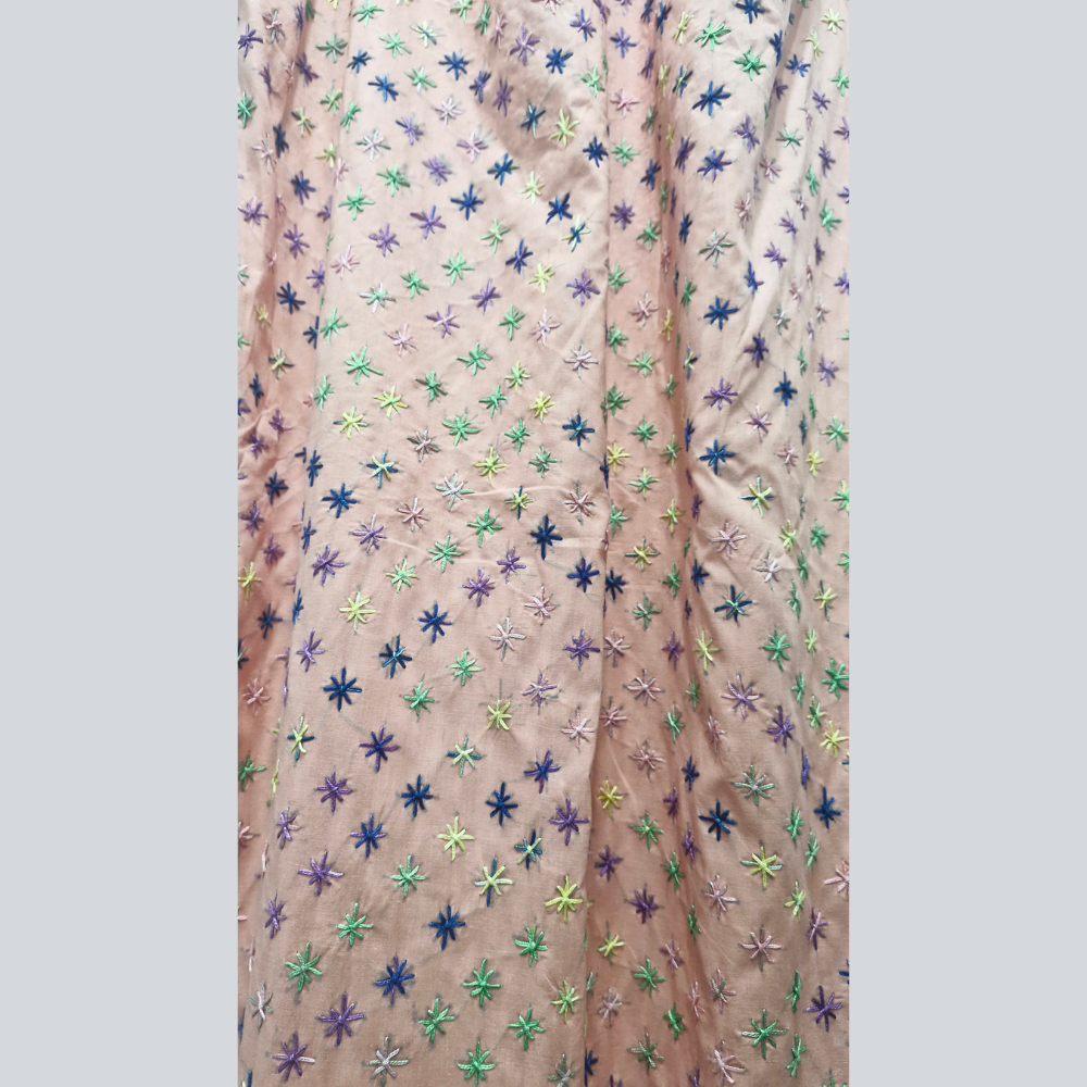 albaas | Chinese Craft on Lawn Shirt with Plain Trousers - Unstitched 2PC   | ALRSST-SID1-DEEP PEACH