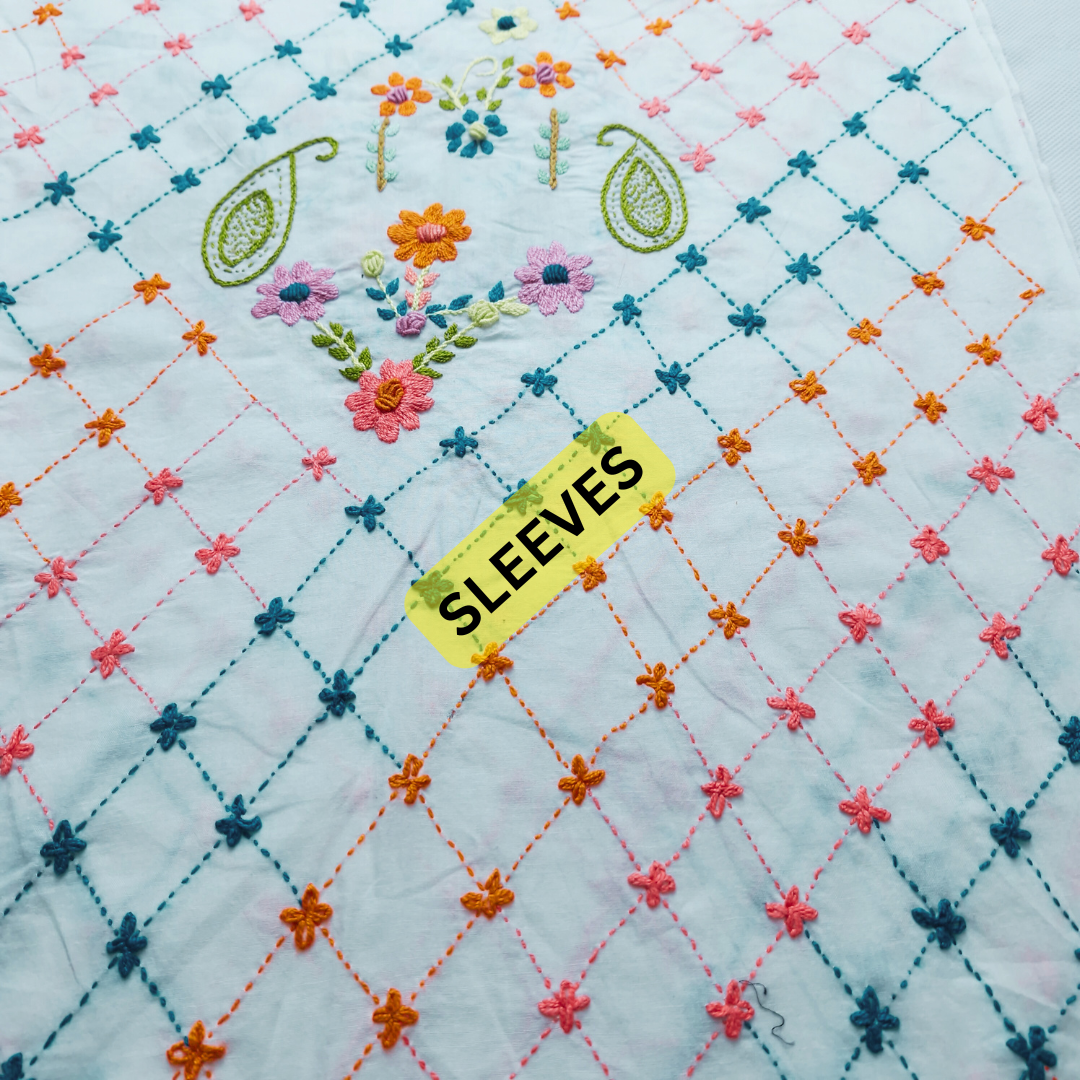 albaas | Tarkashi Filling Stitch Rustic on Lawn Shirt's Front and Sleeves Unstitched 1PC   | ALRUSTIC-WHITE