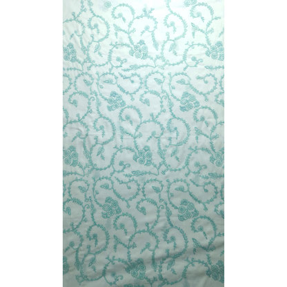 albaas | Shadow Work on Lawn Shirt's Front and Sleeves Unstitched | ALSHS-S7a-WHITE