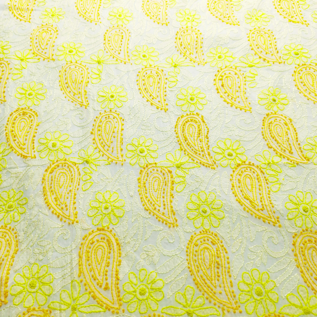 albaas | Shadow Chikankari on Soft Lawn Shirt's Front and Sleeves with Dupatta Sprayed with Motifs - Unstitched 2PC Suit   | ALSSD-36550-A-WHITE