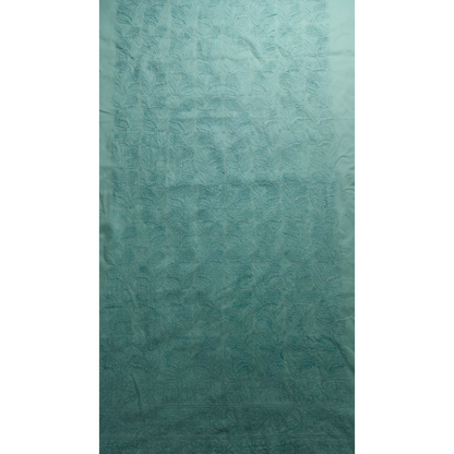 albaas | Shadow Chikankari on Soft Lawn Shirt's Front and Sleeves with Dupatta Sprayed with Motifs - Unstitched 2PC Suit   | ALSSD-36550-AQUA