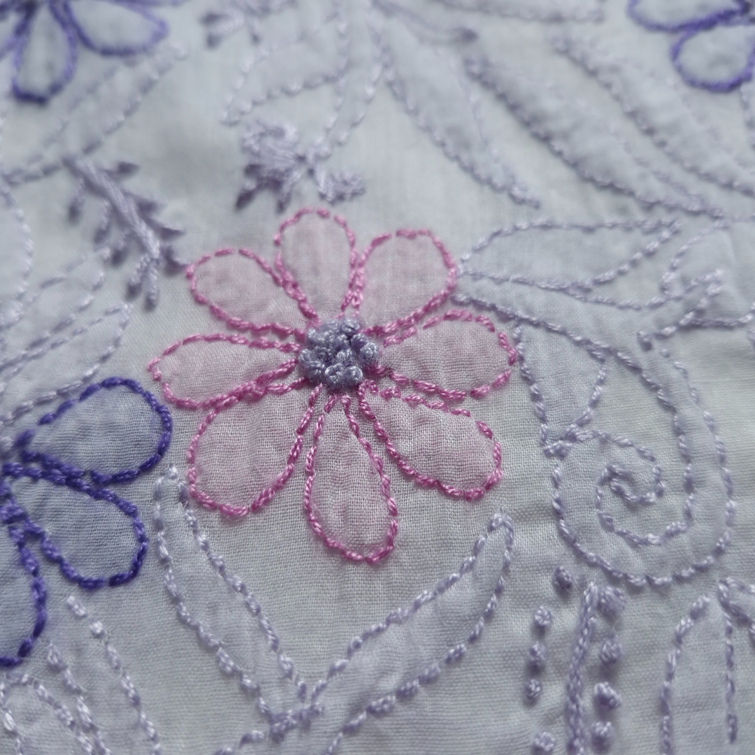 albaas | Shadow Chikankari on Soft Lawn Shirt's Front and Sleeves with Dupatta Sprayed with Motifs - Unstitched 2PC Suit   | ALSSD-36550-D2-WHITE