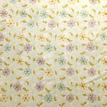 albaas | Shadow Chikankari on Soft Lawn Shirt's Front and Sleeves with Dupatta Sprayed with Motifs - Unstitched 2PC Suit   | ALSSD-36550-E-WHITE