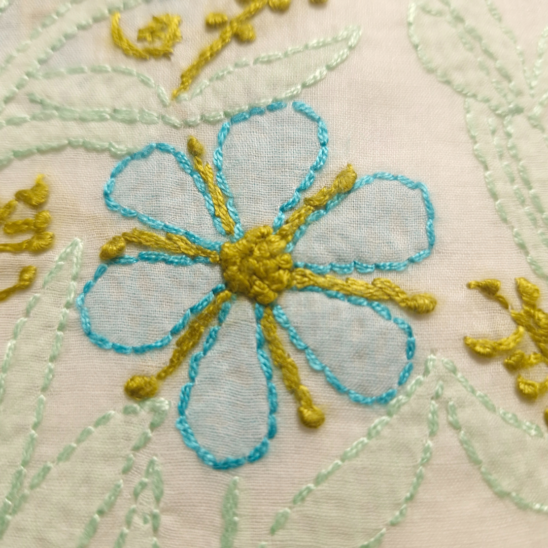 albaas | Shadow Chikankari on Soft Lawn Shirt's Front and Sleeves with Dupatta Sprayed with Motifs - Unstitched 2PC Suit   | ALSSD-36550-E-WHITE