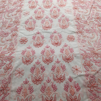 albaas | Shadow Chikankari on Soft Lawn Shirt's Front and Sleeves with Dupatta Sprayed with Motifs - Unstitched 2PC Suit   | ALSSD-36550-G-WHITE