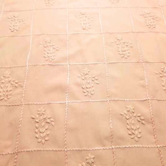 albaas | Tarkashi Applique on Lawn Shirt's Front and Sleeves Unstitched 1PC   | ALTAS-36538-1-PEACH