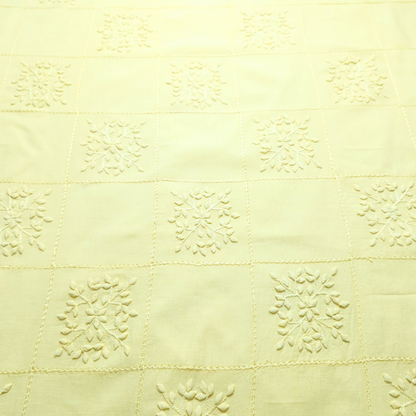 albaas | Tarkashi Applique on Lawn Shirt's Front and Sleeves Unstitched 1PC   | ALTAS-36538-BABY YELLOW