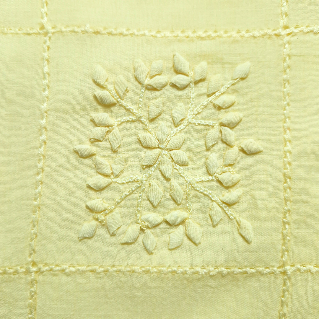 albaas | Tarkashi Applique on Lawn Shirt's Front and Sleeves Unstitched 1PC   | ALTAS-36538-BABY YELLOW