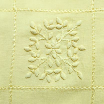 albaas | Tarkashi Applique on Lawn Shirt's Front and Sleeves Unstitched 1PC   | ALTAS-36538-BABY YELLOW