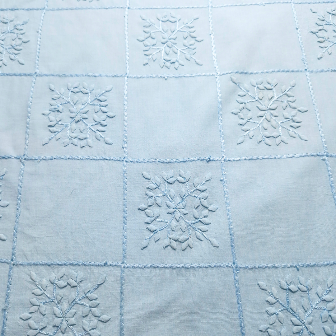 albaas | Tarkashi Applique on Lawn Shirt's Front and Sleeves Unstitched 1PC   | ALTAS-36538-WATER