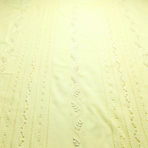 albaas | Tarkashi Applique on Lawn Shirt's Front and Sleeves Unstitched 1PC   | ALTAS-36558-BABY YELLOW