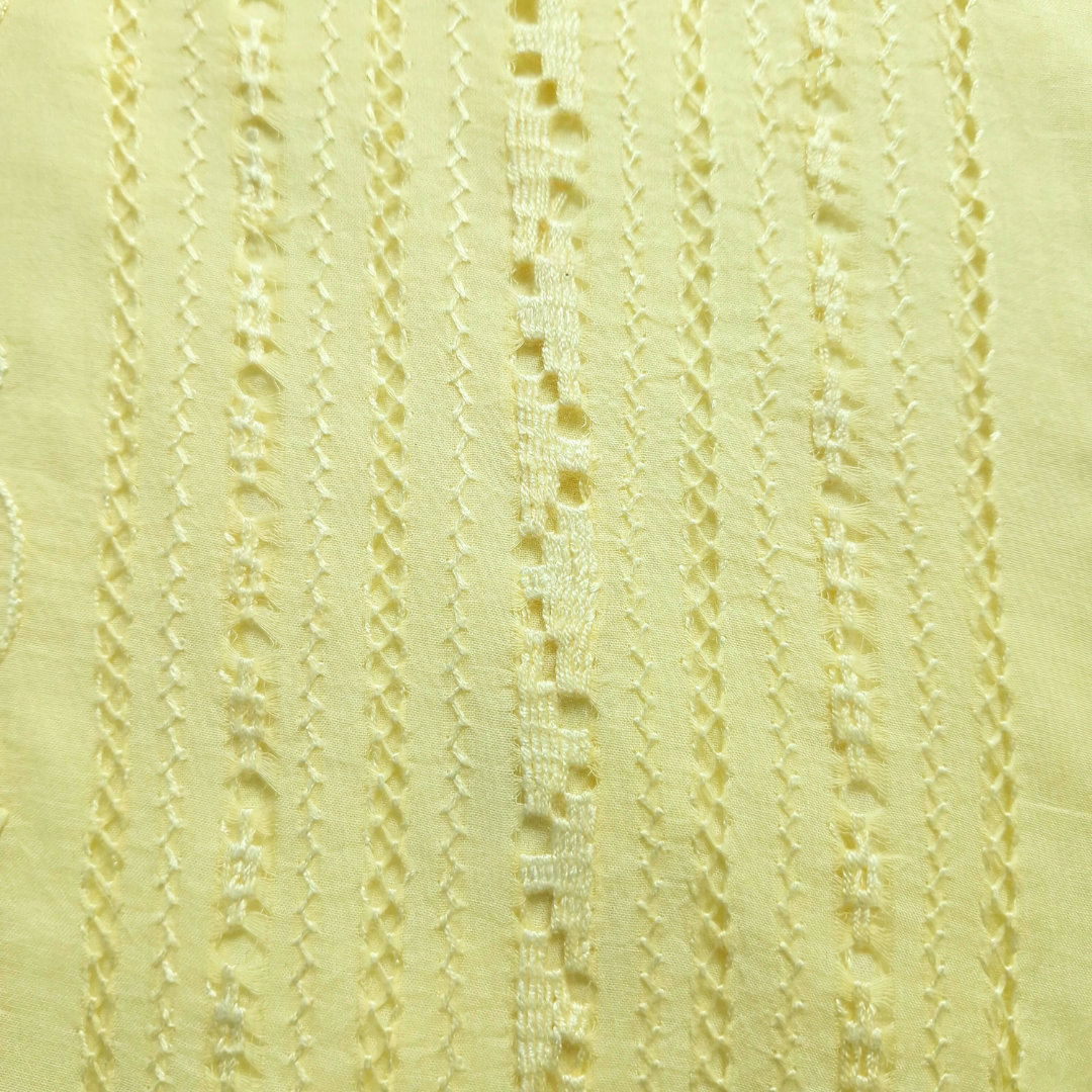 albaas | Tarkashi Applique on Lawn Shirt's Front and Sleeves Unstitched 1PC   | ALTAS-36558-BABY YELLOW