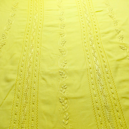 albaas | Tarkashi Applique on Lawn Shirt's Front and Sleeves Unstitched 1PC   | ALTAS-36558-LEMON