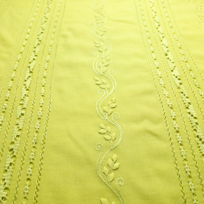 albaas | Tarkashi Applique on Lawn Shirt's Front and Sleeves Unstitched 1PC   | ALTAS-36558-PALE GRASS