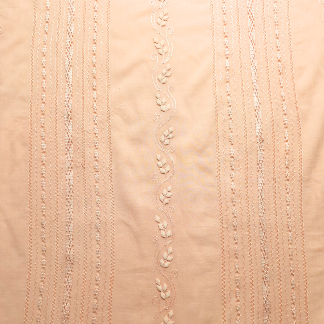 albaas | Tarkashi Applique on Lawn Shirt's Front and Sleeves Unstitched 1PC   | ALTAS-36558-PEACH