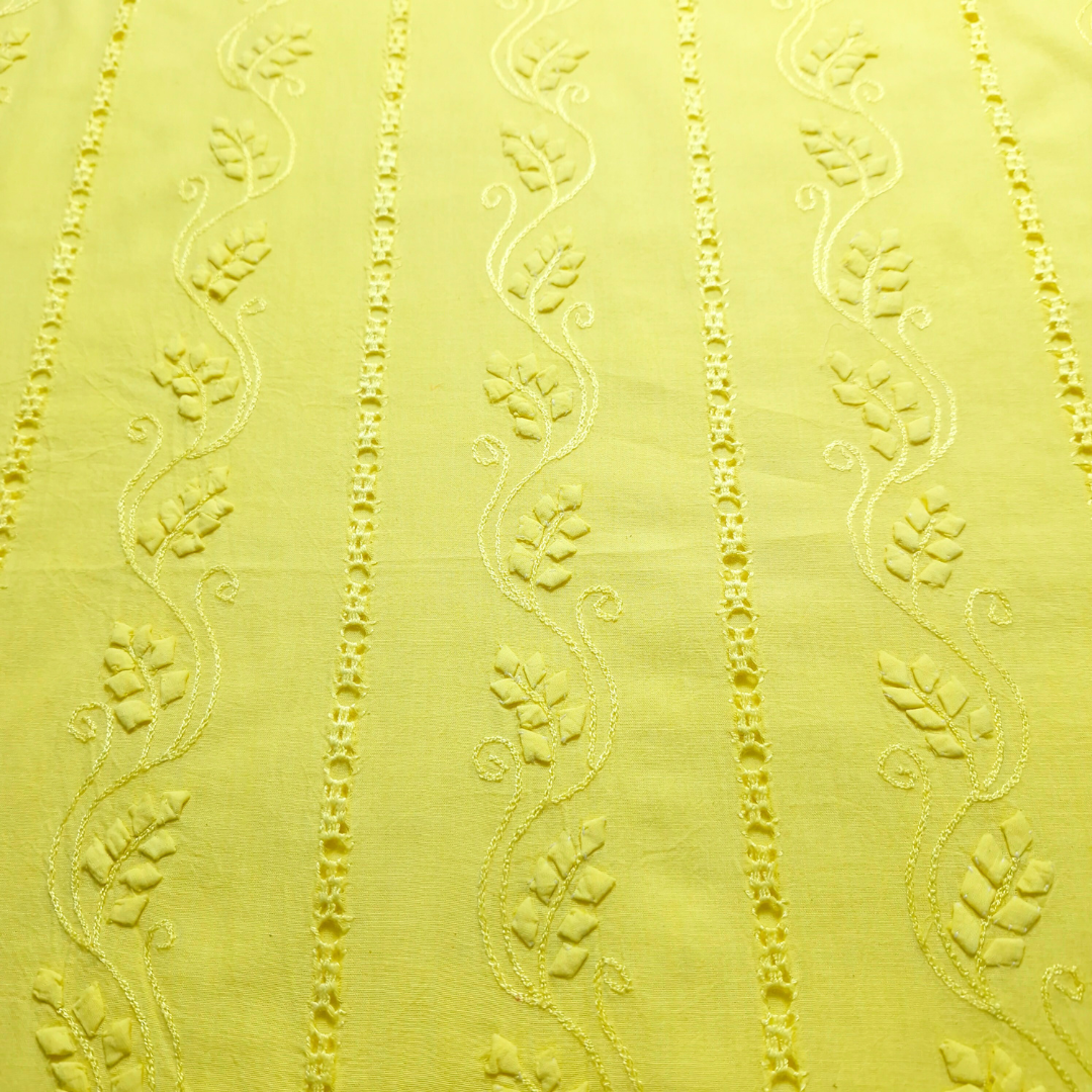 albaas | Tarkashi Applique on Lawn Shirt's Front and Sleeves Unstitched 1PC   | ALTAS-36559-LEMON