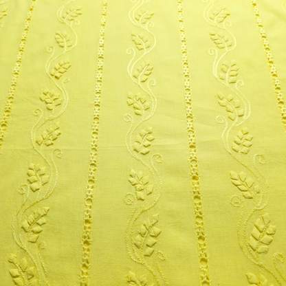 albaas | Tarkashi Applique on Lawn Shirt's Front and Sleeves Unstitched 1PC   | ALTAS-36559-LEMON