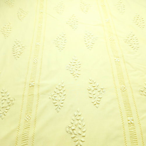 albaas | Tarkashi Applique on Lawn Shirt's Front and Sleeves Unstitched 1PC   | ALTAS-36560-BABY YELLOW