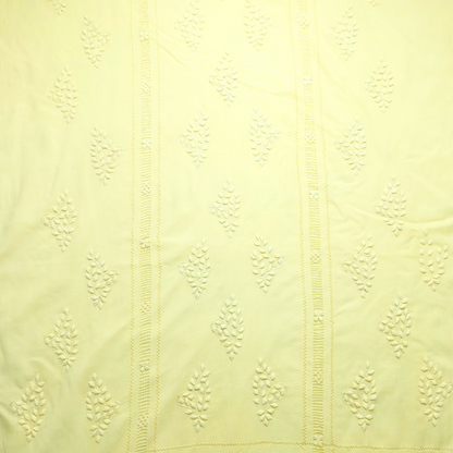 albaas | Tarkashi Applique on Lawn Shirt's Front and Sleeves Unstitched 1PC   | ALTAS-36560-BABY YELLOW