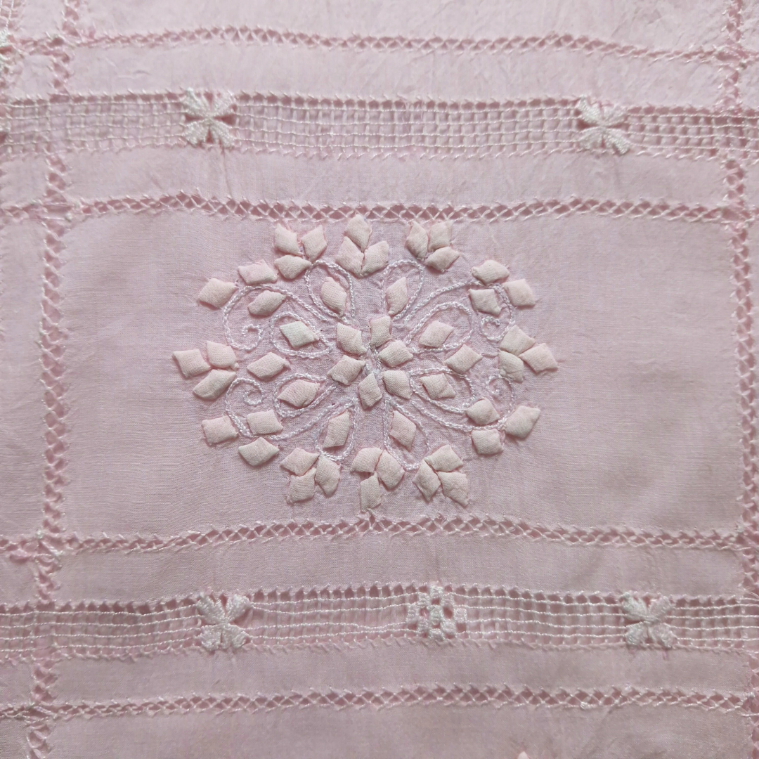 albaas | Tarkashi Applique on Lawn Shirt's Front and Sleeves Unstitched 1PC   | ALTAS-36560-BABY PINK