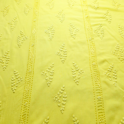 albaas | Tarkashi Applique on Lawn Shirt's Front and Sleeves Unstitched 1PC   | ALTAS-36560-LEMON