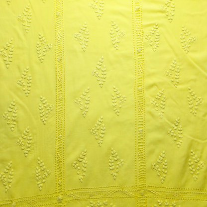 albaas | Tarkashi Applique on Lawn Shirt's Front and Sleeves Unstitched 1PC   | ALTAS-36560-LEMON