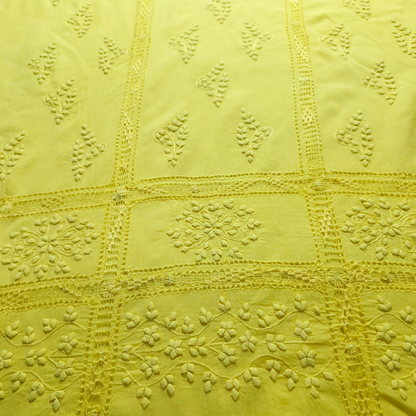 albaas | Tarkashi Applique on Lawn Shirt's Front and Sleeves Unstitched 1PC   | ALTAS-36560-LEMON