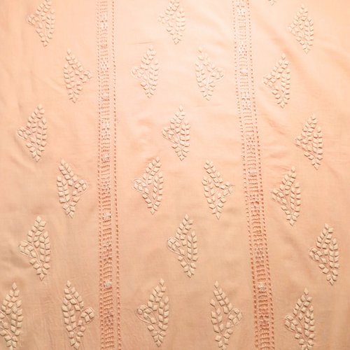 albaas | Tarkashi Applique on Lawn Shirt's Front and Sleeves Unstitched 1PC   | ALTAS-36560-PEACH